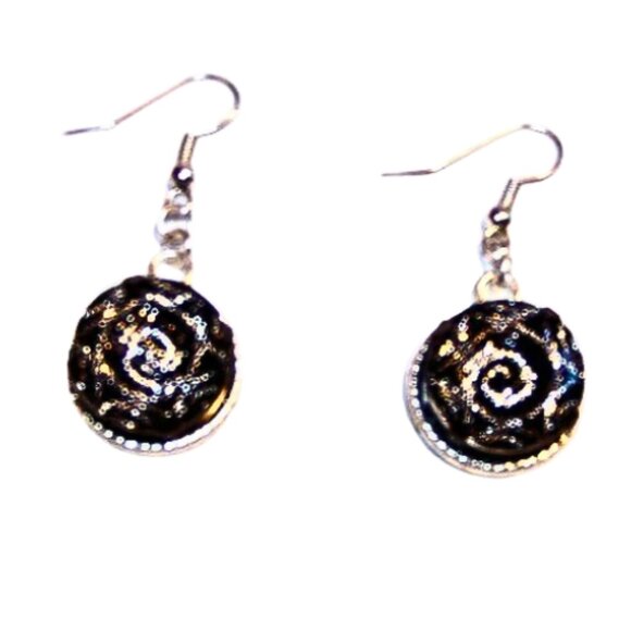 Faceted Crystal Drop Earrings - Picture 3 of 3